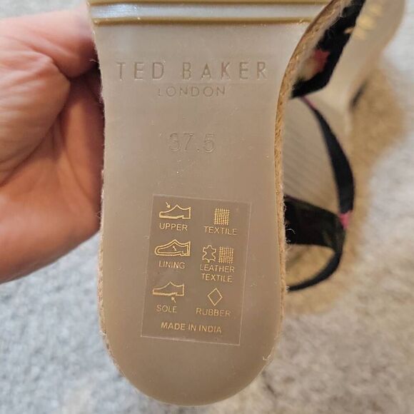 Ted Baker Women's Espadrille Wedge Sandal Size US 7/EU 37.5 - Picture 8 of 9